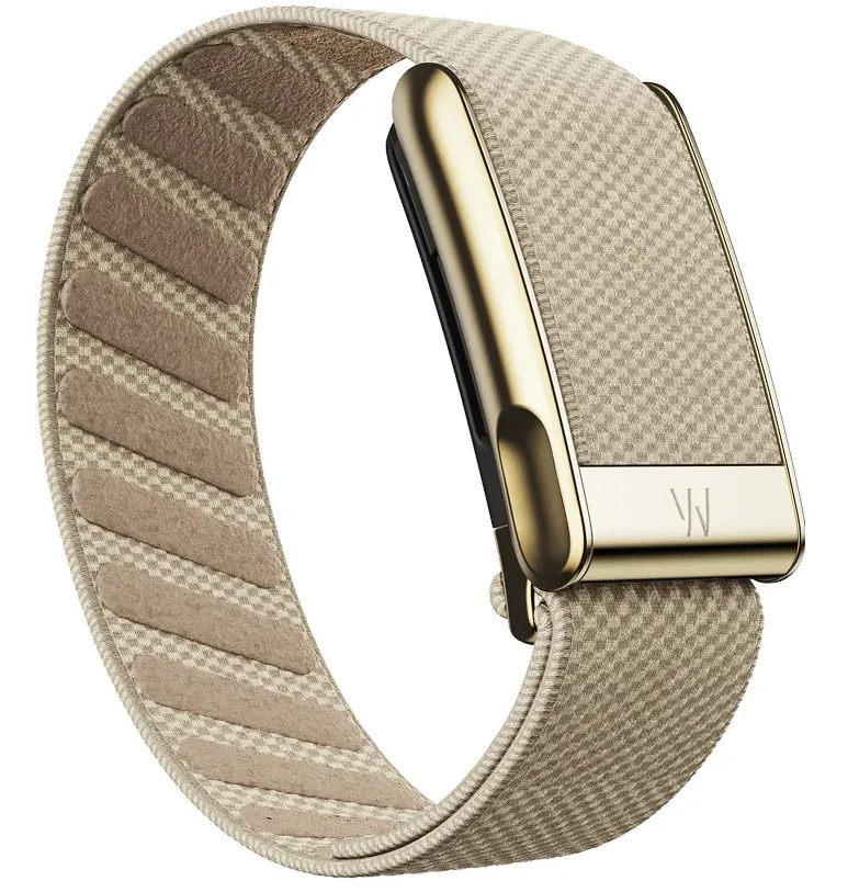 Плетёный люксовый ремешок для WHOOP MG SuperKnit Band Dune with Gold