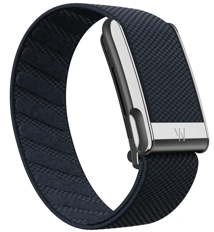 Плетёный люксовый ремешок Whoop MG SuperKnit Band Midnight with Titanium