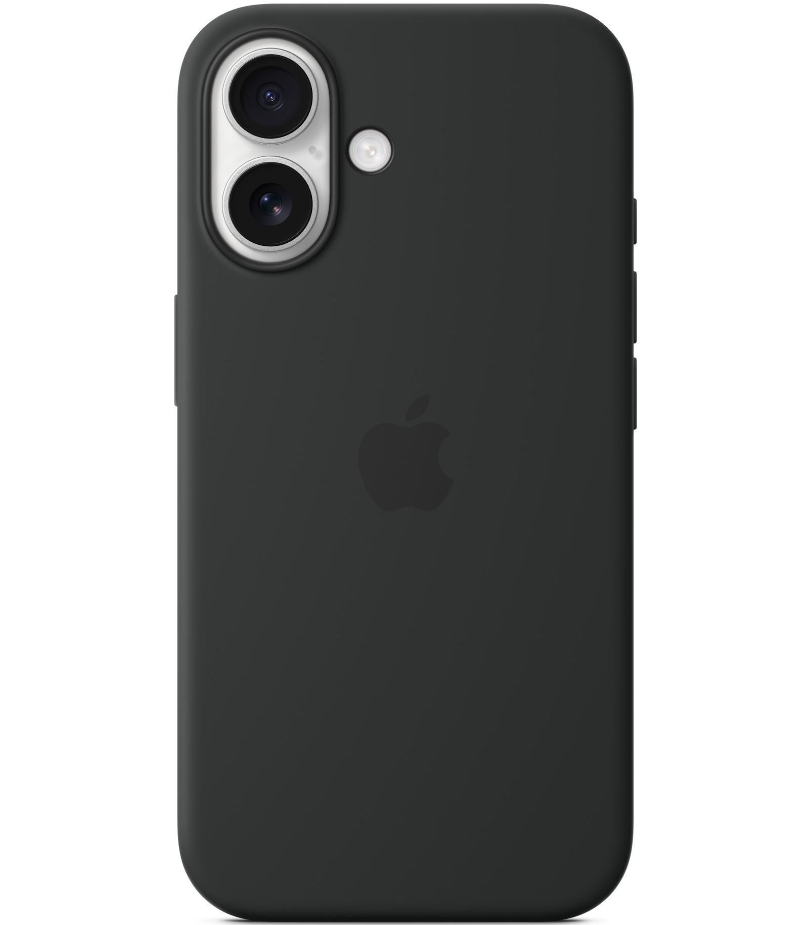 Силиконовый чехол Apple с MagSafe Black для iPhone 16