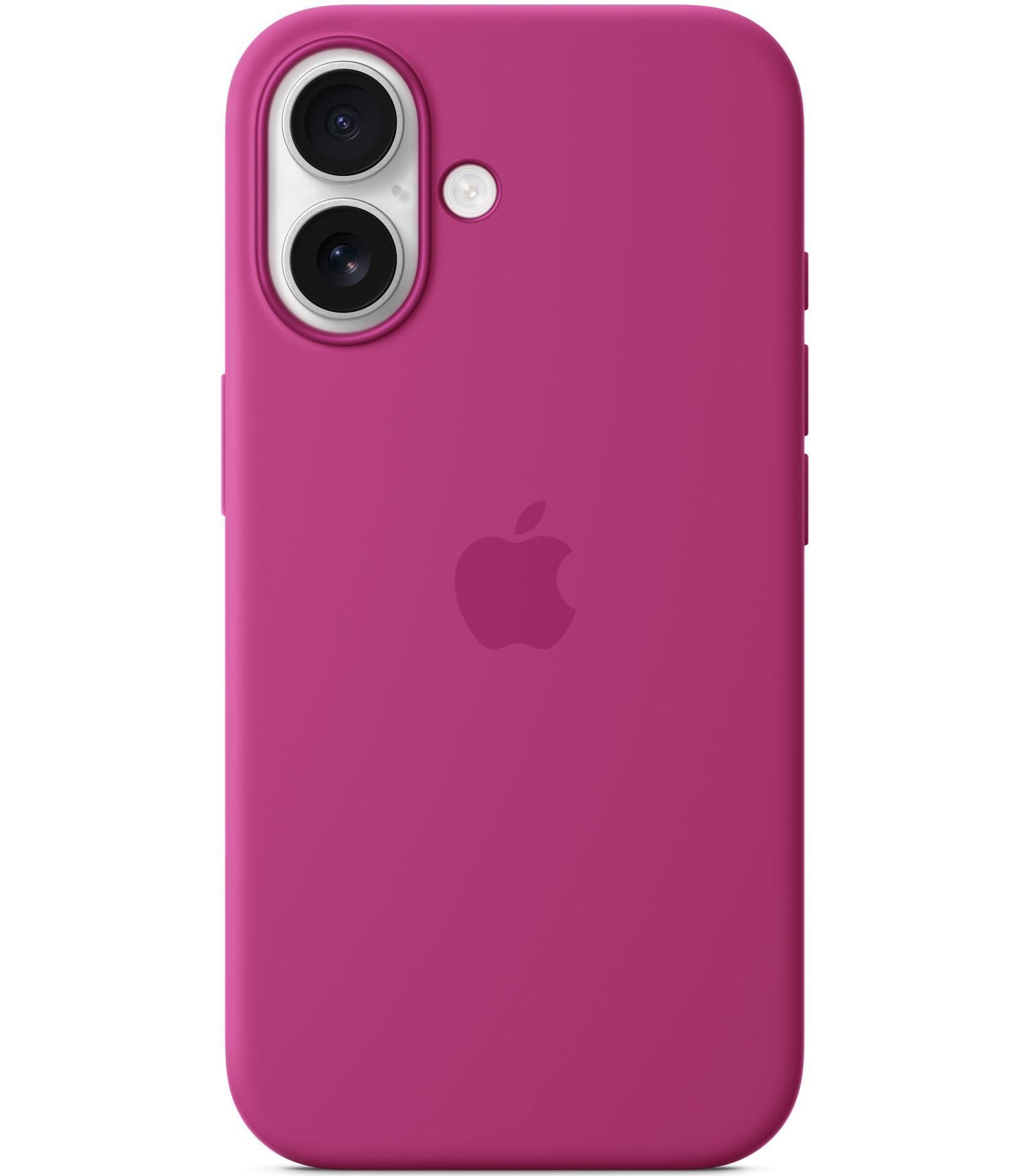 Силиконовый чехол Apple с MagSafe Fuchsia для iPhone 16