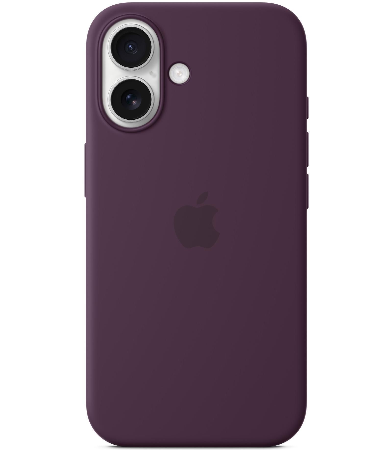 Силиконовый чехол Apple с MagSafe Plum для iPhone 16