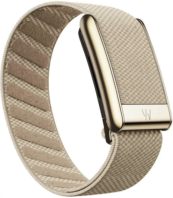 Плетеный люксовый ремешок SuperKnit Band Dune with Gold для Whoop 5.0
