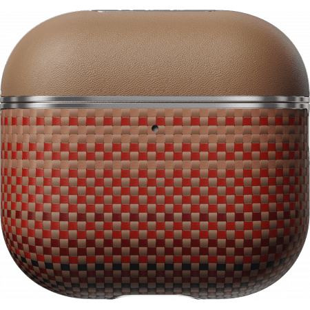 Ультратонкий чехол Pitaka из арамидного волокна и кожи для AirPods 4