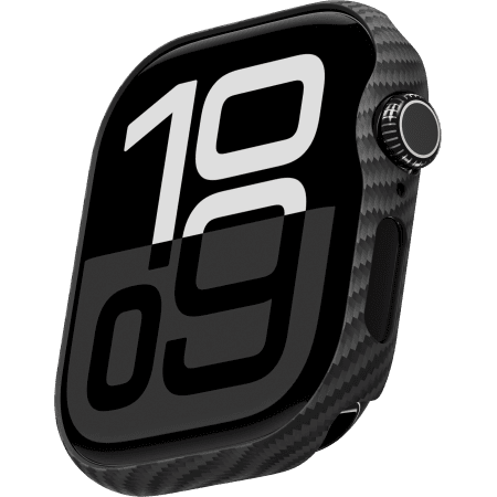 Ультра тонкий чехол Pitaka для Apple Watch серии 11/10 (42 мм), Черный