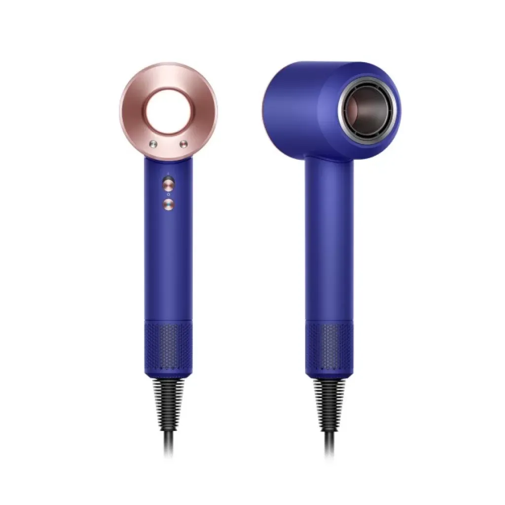 Фен Dyson Supersonic HD07 Синий/Розовое золото, (футляр)