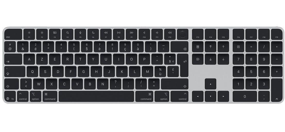 Клавиатура Apple Magic Keyboard USB-C с Touch ID и цифровой панелью (Черная)