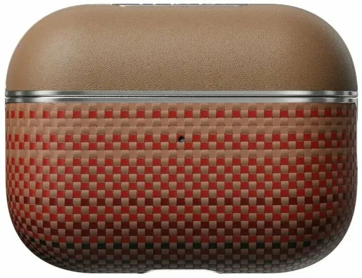 Ультратонкий чехол Pitaka из арамидного волокна и кожи для AirPods Pro 2